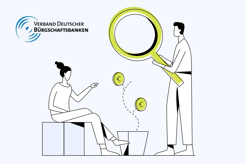 llustration zum VDB-Verbandsbericht 2025 über Bürgschaften, Finanzierung und Mittelstandsunterstützung in Deutschland