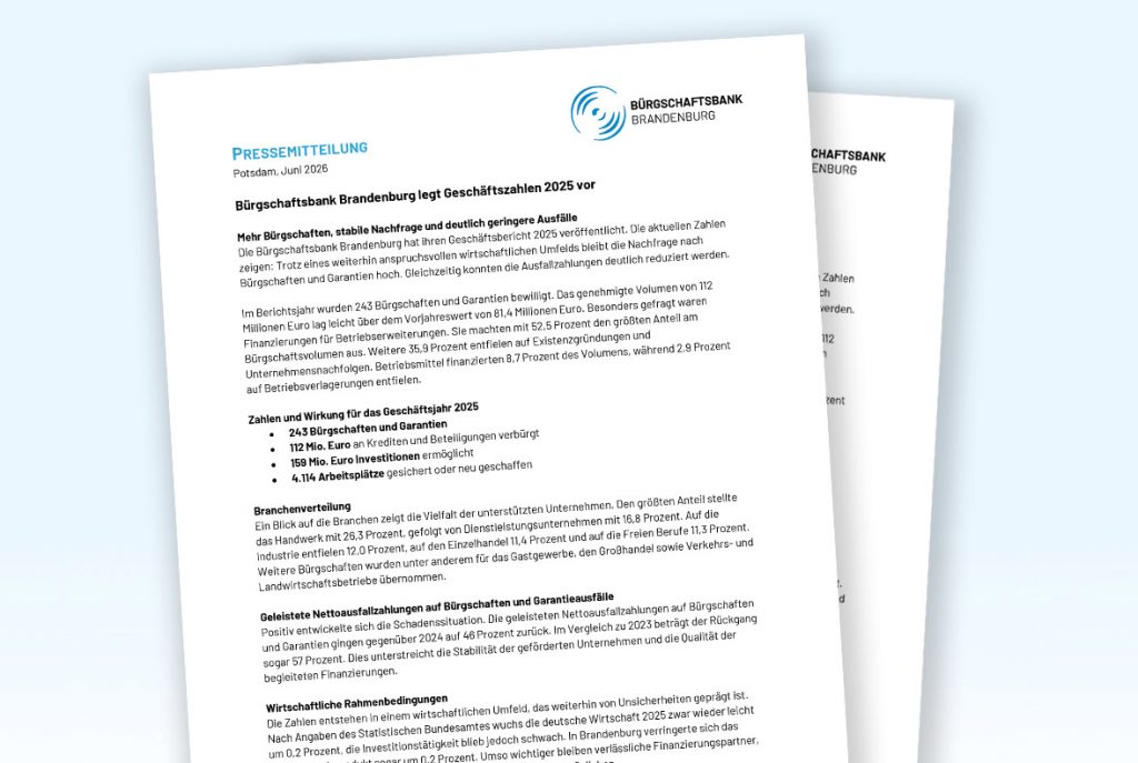Pressemitteilung Geschaeftsbericht 2025